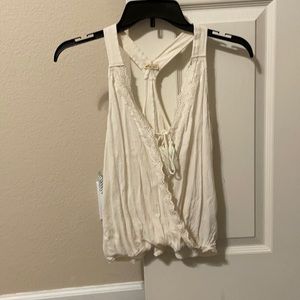Off white tank top